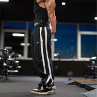 American Street Wear Shark Fitness Sports Double Stripe Stitching Trousers Gymshark x CBUM Straight 