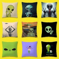 Funny Space UFO Alien Thing Throw Pillow Case For 55x55cm 30x30cm 50x50cm 45x45cm 40x40cm Square Cha