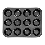 Heavy duty carbon steel cupcake baking tray12 mini cup cupcake shaped cake pannonstick cupcake bakin