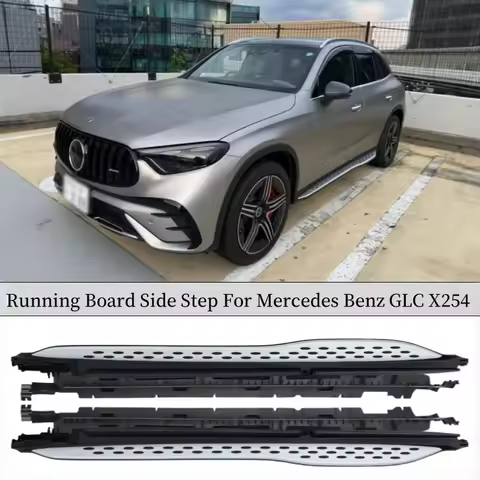 Running Board Side Step Pedals For Mercedes Benz GLC X254 GLC200 GLC260 GLC300 GLC43 2023 2024 2025