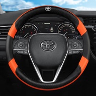Toyota car steering wheel cover Microfiber Leather Car Steering Wheel Cover Non-slip Accessories for Camry Corolla Harrier Fortuner Yaris CHR Vios Prius Alphard wigo Hllix