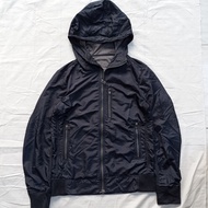 jaket ships jet blue japan hooded casual biker jacket bomber