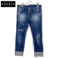 二手 Dsquared 23 Jeans Cool Girl Paint Splash 牛仔褲，尺寸 36