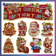 【LS】3D POSTER/CARTOON POSTER Christmas sticker Christmas poster banners, Christmas poster