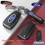 Zinc alloy leather keychain Ford RANGER/EVEREST/Ranger xls/xlt 2014-2017/Ecosport key cover case For