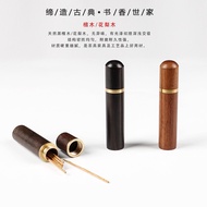 Wooden Hand aa07 Syringe Storage Lottery Tube Syringe Supply Syringe Storage Sandalwood Sewing Needl