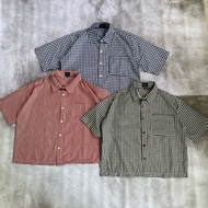 KEMEJA Unisex Plaid Boxy Shirt | Skena boxy shirt
