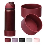 Botol Air SC Storage Owala Freesip 19/20oz24oz Warna Hitam Ceri, dengan Penutup Bawah Pelindung 24oz