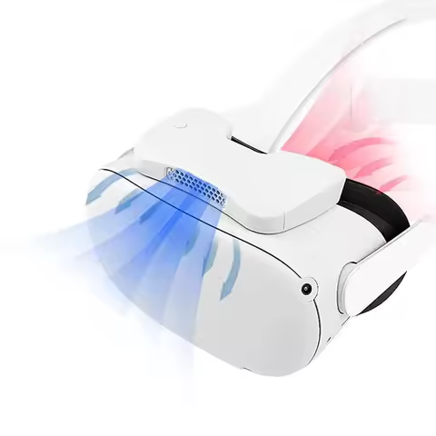 Cooling Fan For Oculus Quest 2 VR Headset Active Ventilation Air Circulation Breathable Facial Inter