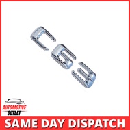 C63 LETTERING REAR BOOT LID TRUNK BADGE EMBLEM FOR MERCEDES BENZ, CHROME