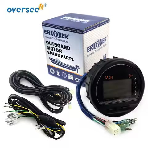 6Y5-8350T Digital Multi-Function Tachometer Gauge with Harness for Yamaha 225HP 250HP Outboard Engin