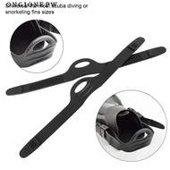 ONGIONEPW Swimming Fin Strap, Elastic Durable Flippers Fin Strap, Accessories Adjustable Rubber Fin 