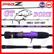 PRO Z GT BONE Overhead & Spinning Jigging Rod BC Baitcast Slow Fast Jig Bottom Drift Joran Pancing L