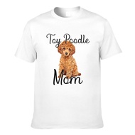 Summer Fashion Tee Waffle Toy Poodle Dog Mom Toy Poodle Puppy Lover Cotton Men Tshirt