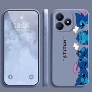 เคส C61 Realme C61 C63 Note 60 50 เลนส์มอนสเตอร์ C 61เคสโทรศัพท์มือถือซิลิคอนเหลวฝ้ากันกระแทกพร้อมสา