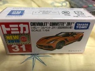Tomica #31 Chevrolet Zr1 (初回版）