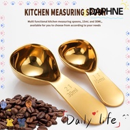 DAPHNE-HOME Coffee Bean Measuring Spoons, 15/30ml Stainless Steel Coffee Scoops, Durable 1 Tbsp or 2
