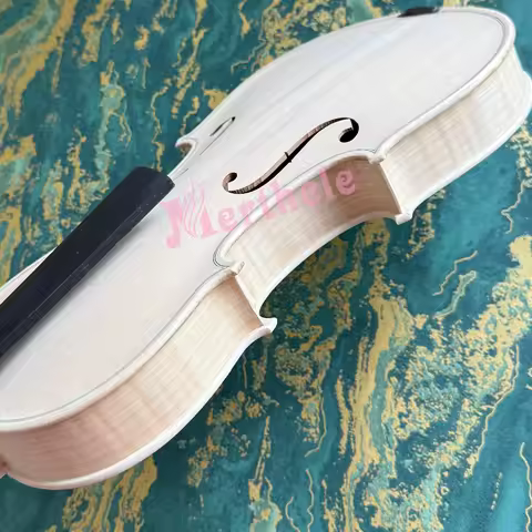4/4 Professional Violin Unfinished One Piece Flame Maple Back Spruce Handmade