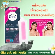 Veet Expert Facial Wax, Veet pure Mustache Wax, Veet Facial Hair Wax Patches, box of 20 pieces (COVE