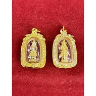 Amulet With Diamond Frame