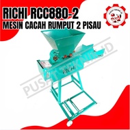 Mesin Chopper Rumput Richi RCC880-2 Mesin Cacah Rumput 2 Pisau Richi