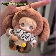 SQ4 Rabbit Sparkling Shining World Doll clothing Cute overalls set Drool bag accessory QS4