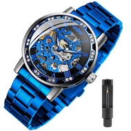 Transparent Fashion Diamond Luminous Gear Movement Royal Design Men Top Brand Luxury Male Mechanical