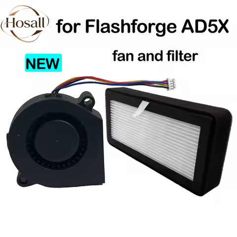 AD5X Fan and Filter Hepa Ad5x Nozzle Flshforge Upgrades Radial Fan 24V 0.2A Safe Current for Flashfo