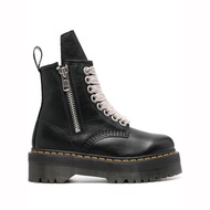 Dr Martens Lychee รองเท้าแพลตฟอร์มรองเท้าหนังแท้สตรีสำหรับผู้หญิงผู้ชายรองเท้าคู่