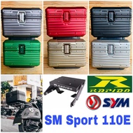 Combo Set Monorack Rapido SYM SM SPORT 110E Top Box Alloy Tail Box Luggage 25L + Monorack Accessorie