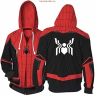 Spiderman Hoodie Miles Morales Jacket Zipper Sweatshirts Anime Hoodies Spider-Man Costume