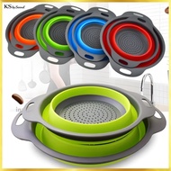 2-Piece Set - Foldable Water Draining Basket 2-Piece Set