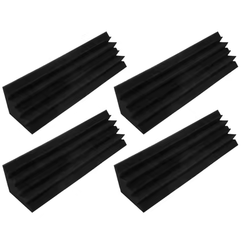 4 Pcs Acoustic Panels Studio Acoustic Soundproof Foam,Sound Treatment Bass Trap Corner,Sound Panels 