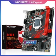 MACHINIST H81 LGA 1150 motherboard Support desktop DDR3 RAM With SATA2 SATA3 NVME(Support NGFF) M-AT