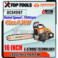 DAEWOO 16" Chain Saw Gasoline Chainsaw 16 inch Heavy Duty 2 Stroke DCS4516T