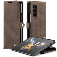 SAMSUNG GALAXY Z FOLD 3 5G / FOLD3 5G FLIP WALLET LEATHER CASE COVER SARUNG DOMPET KULIT CASEME