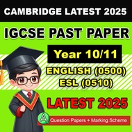 WM11 Cambridge 2025 IGCSE English / ESL Past Year Papers (Year 10 & 11) with Mark Scheme