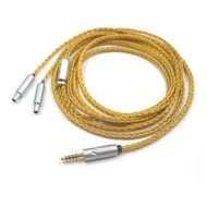 16 Core HiFi Headphone Gold Plated Cable For Sennheiser HD800 HD800s HD820s HD820 Dharma D1000 Earph