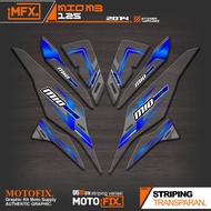 UV TRANSPARENT STRIPING MIO M3 125 IP6 YAMAHA M3/Z/S 125 CLEAR MATERIAL STICKER MIO 125 2014
