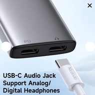 Mcdodo 5050 2 in 1 USB-C to USB-C+DC3.5mm Audio Adapter/ Mcdodo CA-5570 2 in 1 USB-C to Dual USB-C A