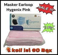 TERBARU MASKER 3PLY ISI 50PCS MASKER EARLOOP HYGENIX 3 PLY 1 KOLI 60