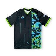 HIJAU HYOUGEN Black Green Sports Jersey Indoor Outdoor Dry-Fit