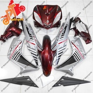 Yamaha LC 135 V1 Cover Set Body Set Silver Maroon Batman Maroon Siap Tampal HLD