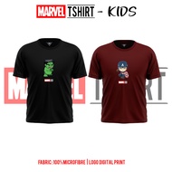 Baju kanak-kanak | Baju budak | Tshirt Hulk &amp; Captain America | Tshirt microfiber