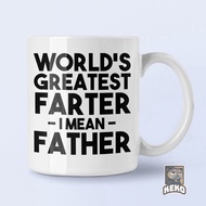 World's Greatest Farter I Mean Father Funny Dad Coffee Mug V4