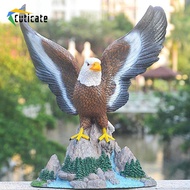 Cuticate Eagle Statue Resin Statue Gift Crafts Decorative Landscape Animal Sculpture for