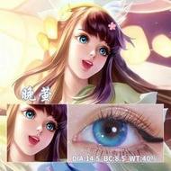 王者榮耀西施美瞳14.5mm小大直徑年拋新款混血風學生近視隱形