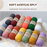 Hauma Soft Acrylic 8 PLY Knitting Yarn Size 4 Medium Bulky
