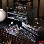 Korea Daiso Daiso Korean Traditional Single Compartment Drawer Storage Box with Sticker Desktop Draw