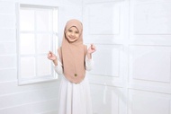 TUDUNG SARUNG KHIMAR KIDS KANAK2 SAOK HIJAB TRAVEL IRONLESS MATERIAL KAIN CEY CREPE 2 TALI AWING TAK